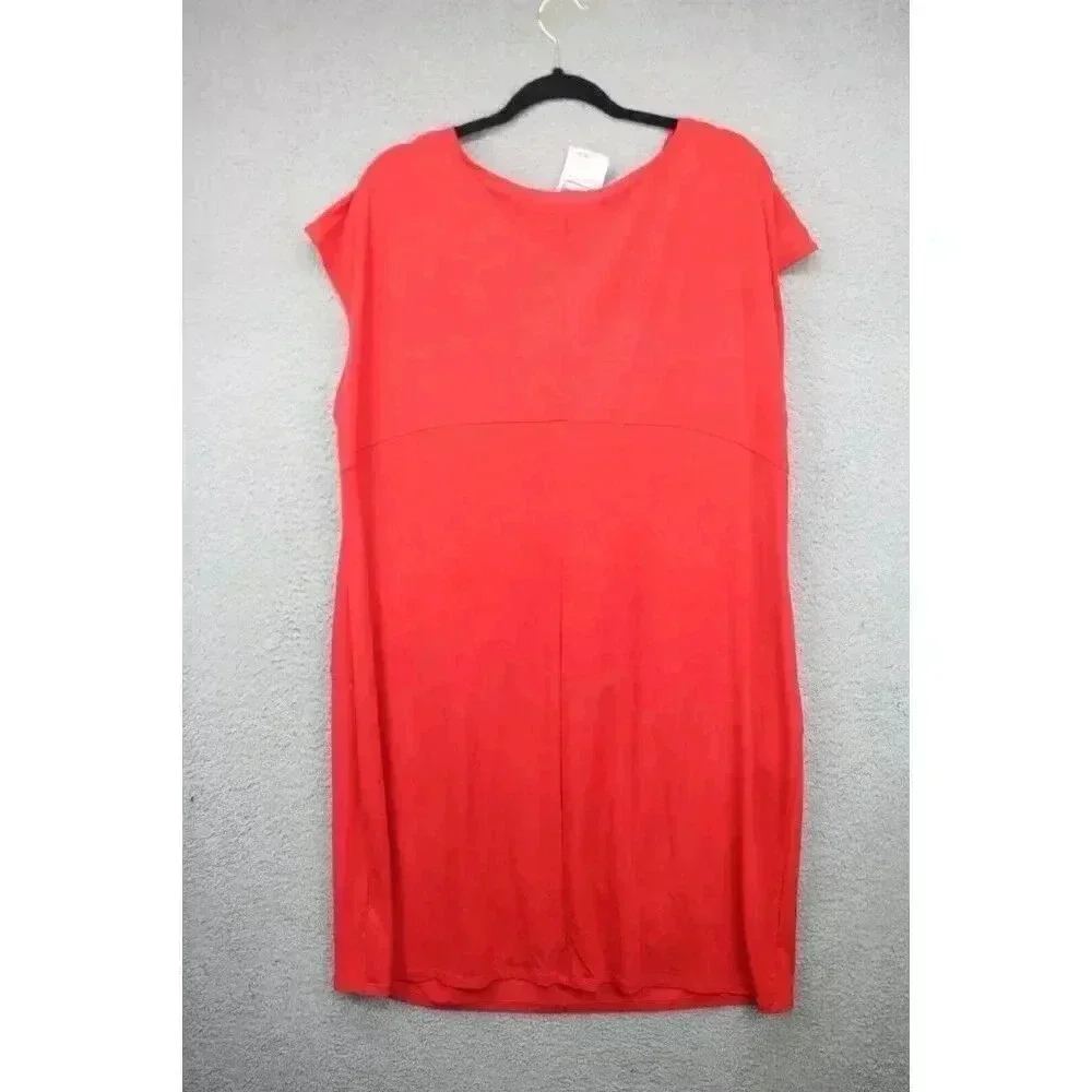 Michael Kors Red Sleeveless Dress-Size 3X-Cowl Neck-New w/Tags